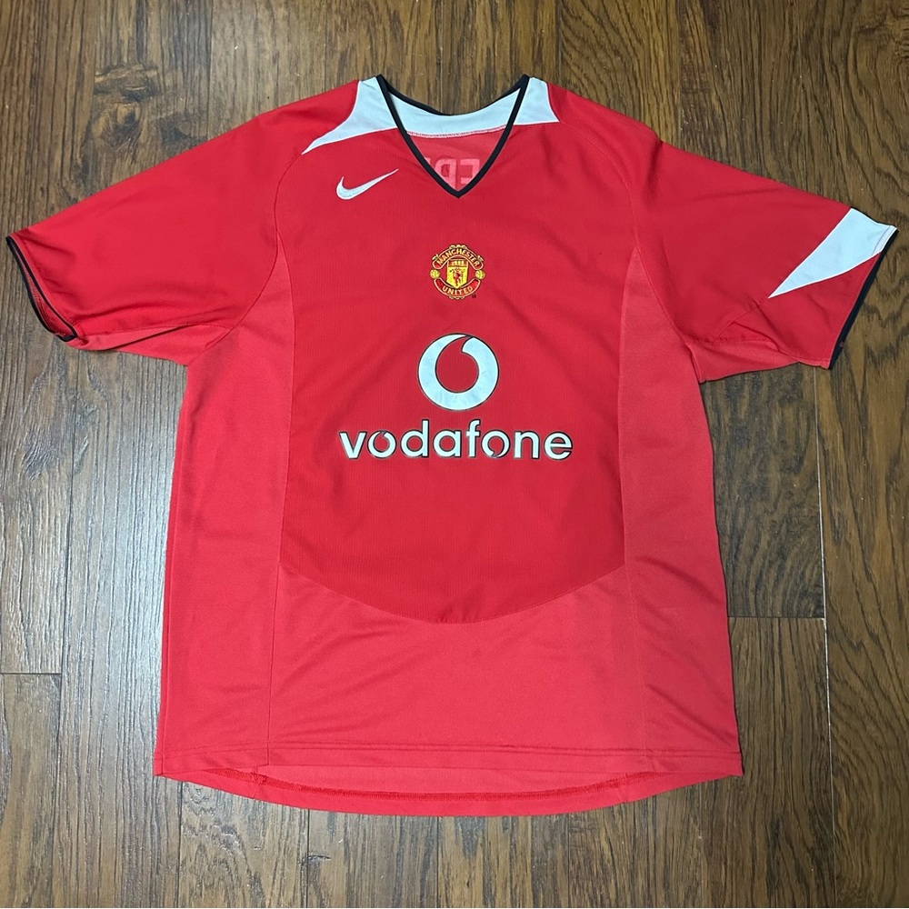 Nike x Manchester United Red Vodafone Soccer Jersey